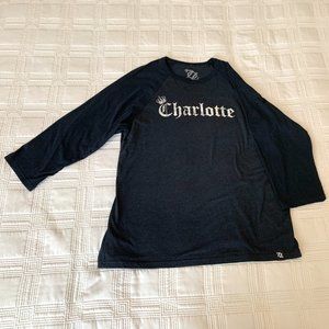 New Without Tags 704 Shop Charlotte Round Neck Baseball T-Shirt